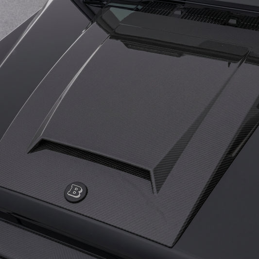 Aditamento de cofre (bonnet) BRABUS en carbono brillante – Clase G W463